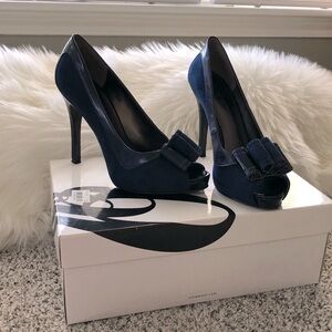 Nine West open toed heels
